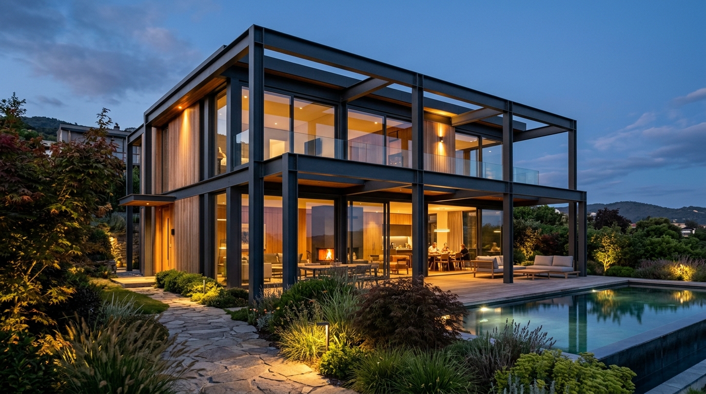 Çelik Konstrüksiyon Ev & Villa Yapımı